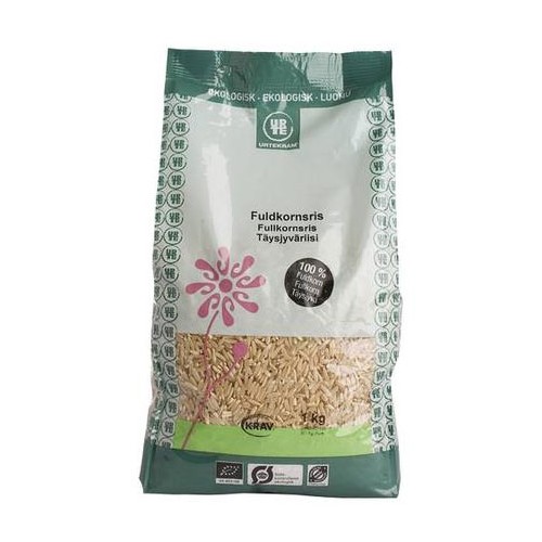 Ris lange brune Fuldkorns Økologisk- 1 kg - Urtekram
