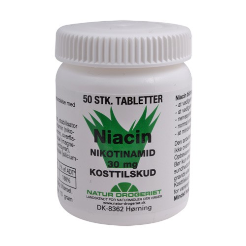 Niacin (amid) B3 30 mg - 50 tab - Natur Drogeriet 