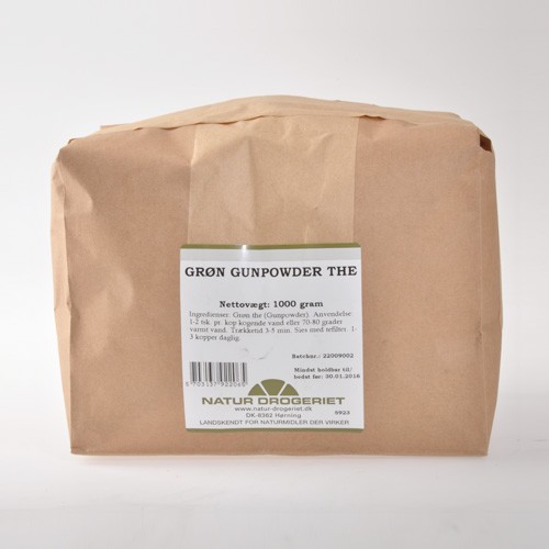 Grøn Gunpowder te  - 1 kg - Natur Drogeriet
