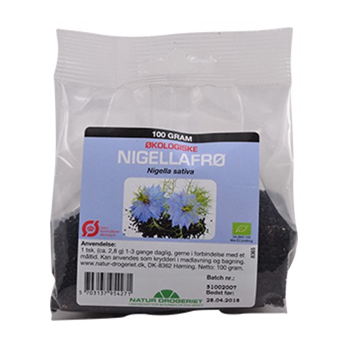 Nigellafrø   Økologisk  - 100 gram - Natur Drogeriet
