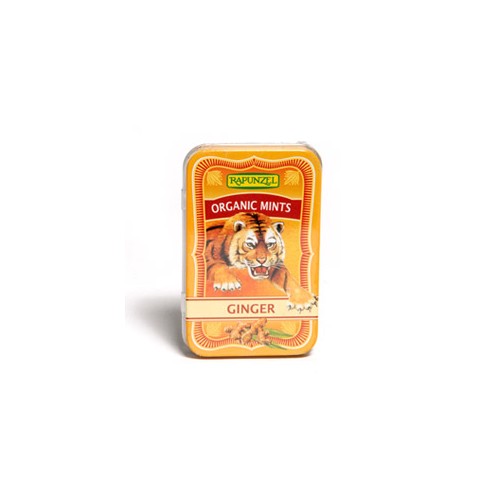 Mintpastiller med ingefær Økologisk - 50 gram - Rapunzel