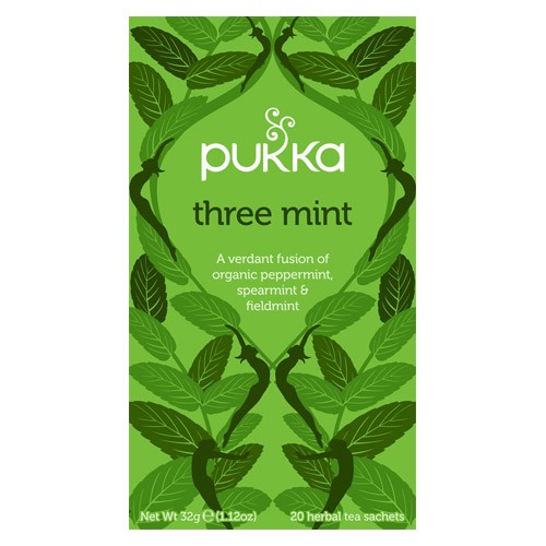Three Mint te Økologisk - 20 br - Pukka 