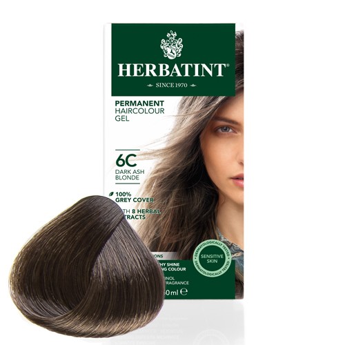 6C hårfarve Dark Ash Blond - 150 ml - Herbatint 