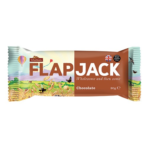Flapjack med chokolade  - 80 gram - Wholebake
