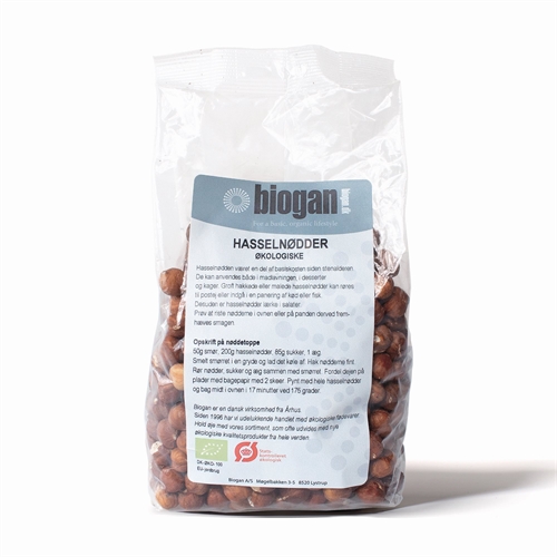 Hasselnødder Økologisk - 400 Gram - Biogan