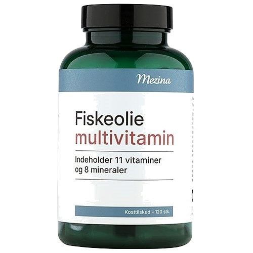 Mezina Fiskeolie multivitamin - 120 Kapsler - Mezina