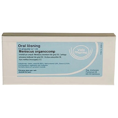 Meniscus organocomp - 10 Ampuller - Vala Pharma/Allergica