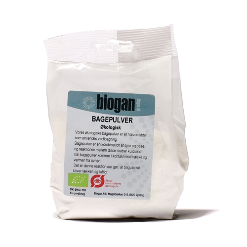 Bagepulver Økologisk - 100 gram - Biogan - DISCOUNT PRIS