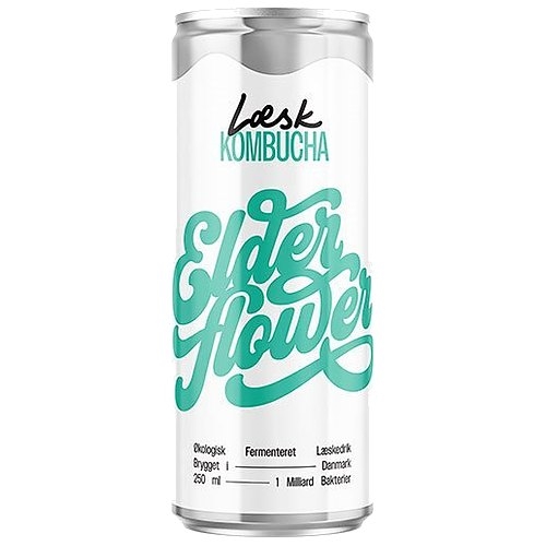 Læsk Kombucha Elderflower Økologisk - 250 ml - Læsk