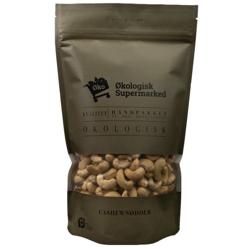 5: Cashewnødder Økologisk - 500 gram - Økologisk Supermarked - DISCOUNT PRIS