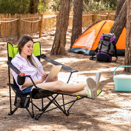 Se Sammenklappelig lounger-campingstol Kampfort - InnovaGoods hos Økologisk-Supermarked