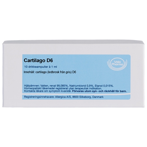 Cartilago D6 - 10 ampuller - Allergica