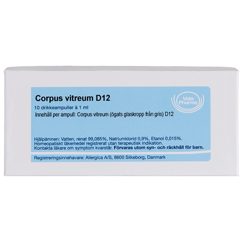 Corpus vitreum D12 - 10 ampuller - Allergica