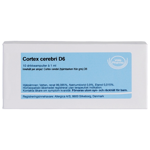 Cortex cerebri D6 - 10 ampuller - Allergica