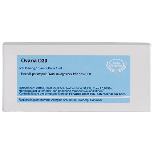 Ovaria D30 - 10 ampuller - Allergica