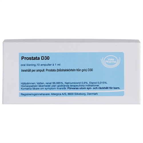 Prostata D30 - 10 ampuller - Allergica