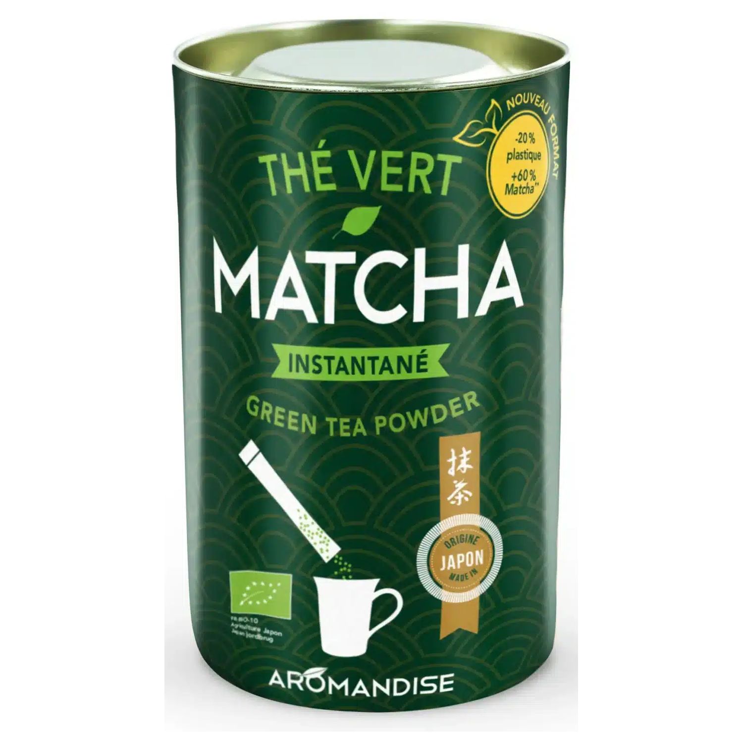Matcha instant te sticks Økologisk - 20 x 1 gram - Aromandise