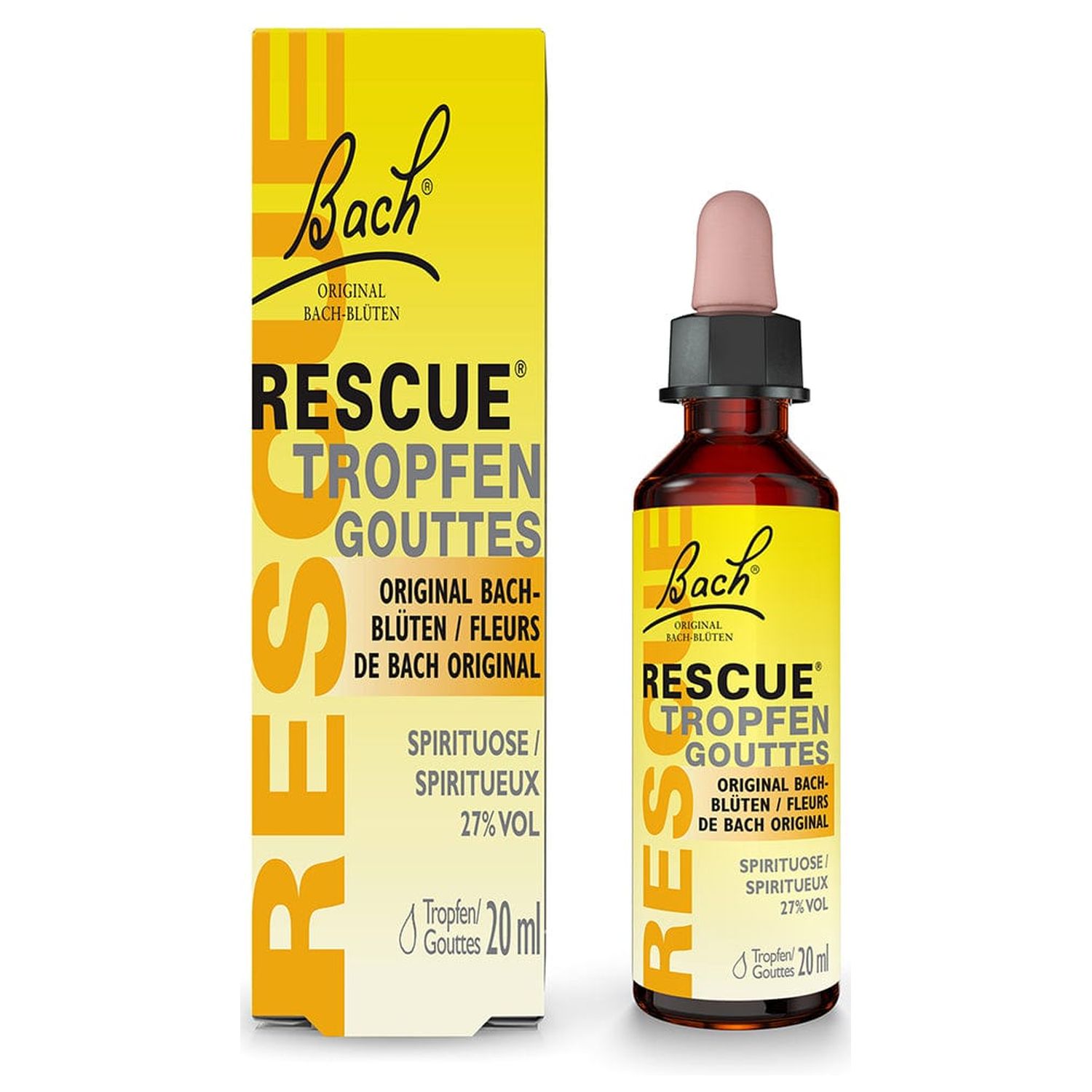 Bach Rescue Remedy Dråber - 20 ml - Bach Originale Blomsterremedier