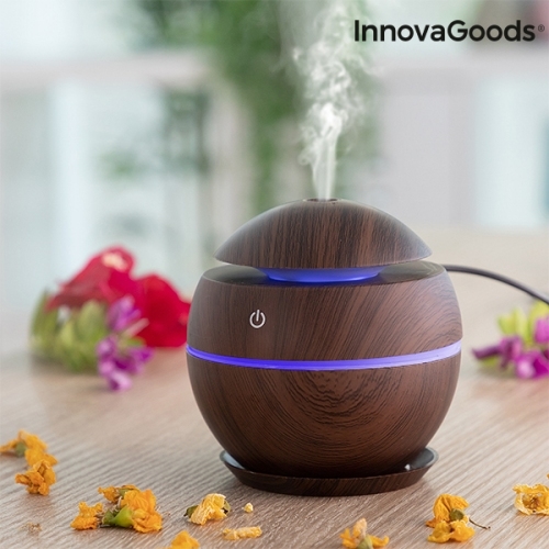 Billede af Mini diffuser med aromaer Dark Walnut - InnovaGoods hos Økologisk-Supermarked