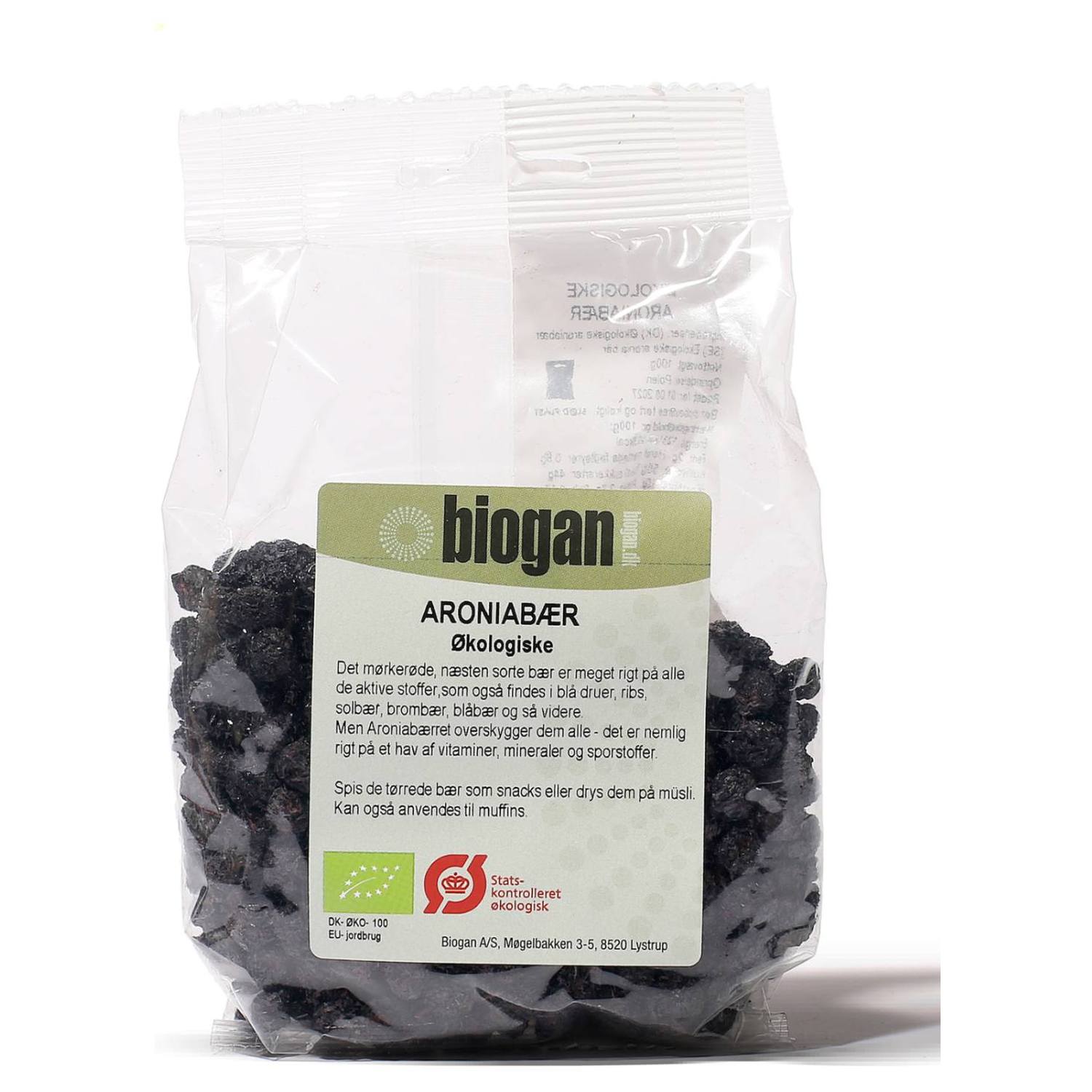 Aroniabær tørrede Polen Økologisk - 100 gram - Biogan