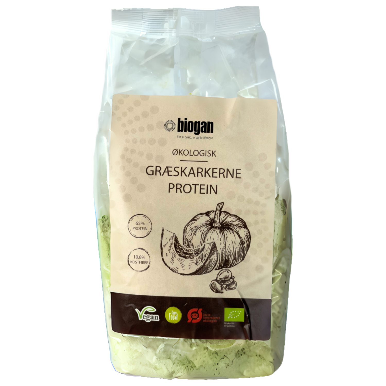 Billede af Græskarkerne protein Vegan Østrig Økologisk - 550 gram - Biogan