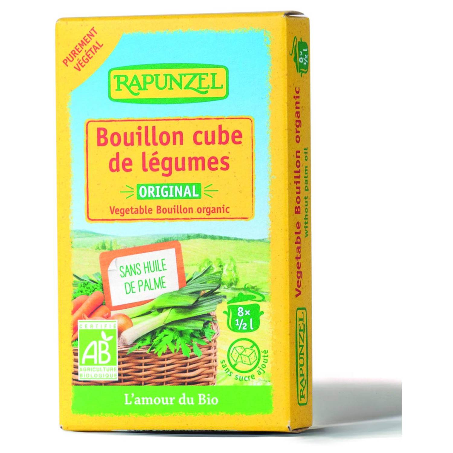 Grøntsags Bouillon 8 terninger Vegan Økologisk - 84 gr - DISCOUNT PRIS
