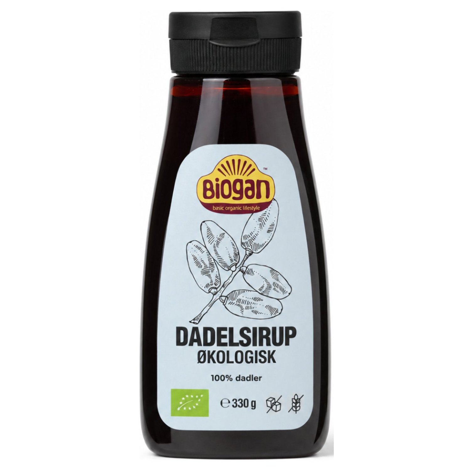 Dadelsirup 100 % dadler Økologisk - 330 g - Biogan