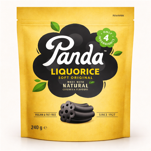 Panda lakrids - 240 gram - DISCOUNT PRIS