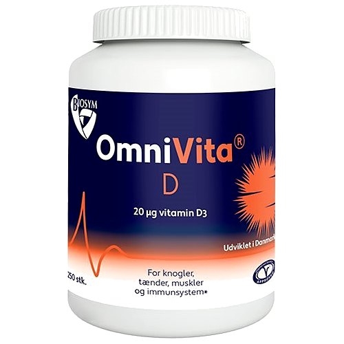 Biosym OmniVita D (250 kapsler) - Kosttilskud