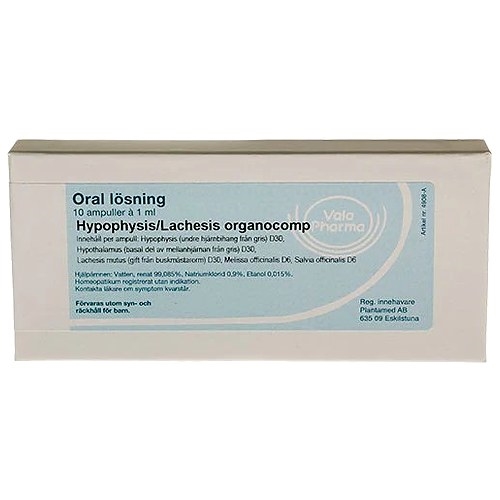 Hypophysis/Lachesis organocomp - 10 Ampuller - Vala Pharma