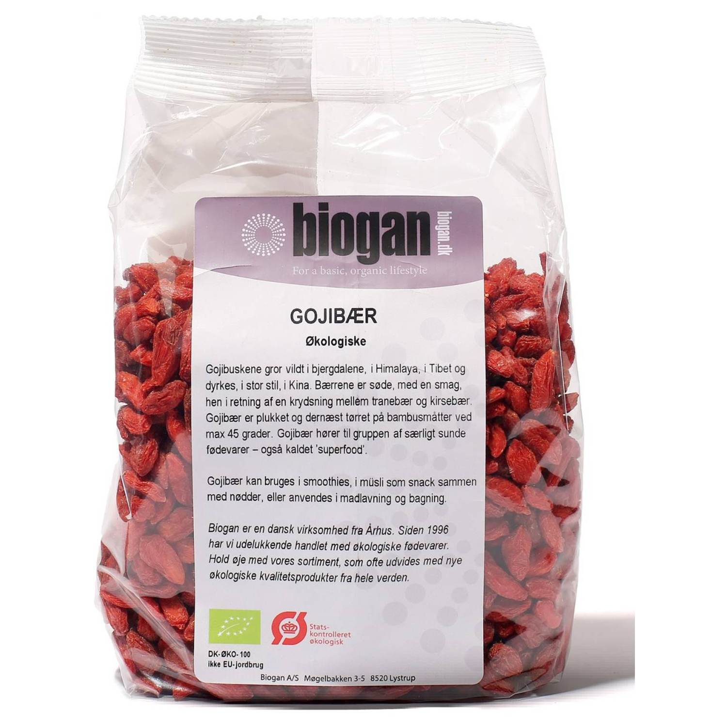Gojibær Økologisk - 400 gram - Biogan