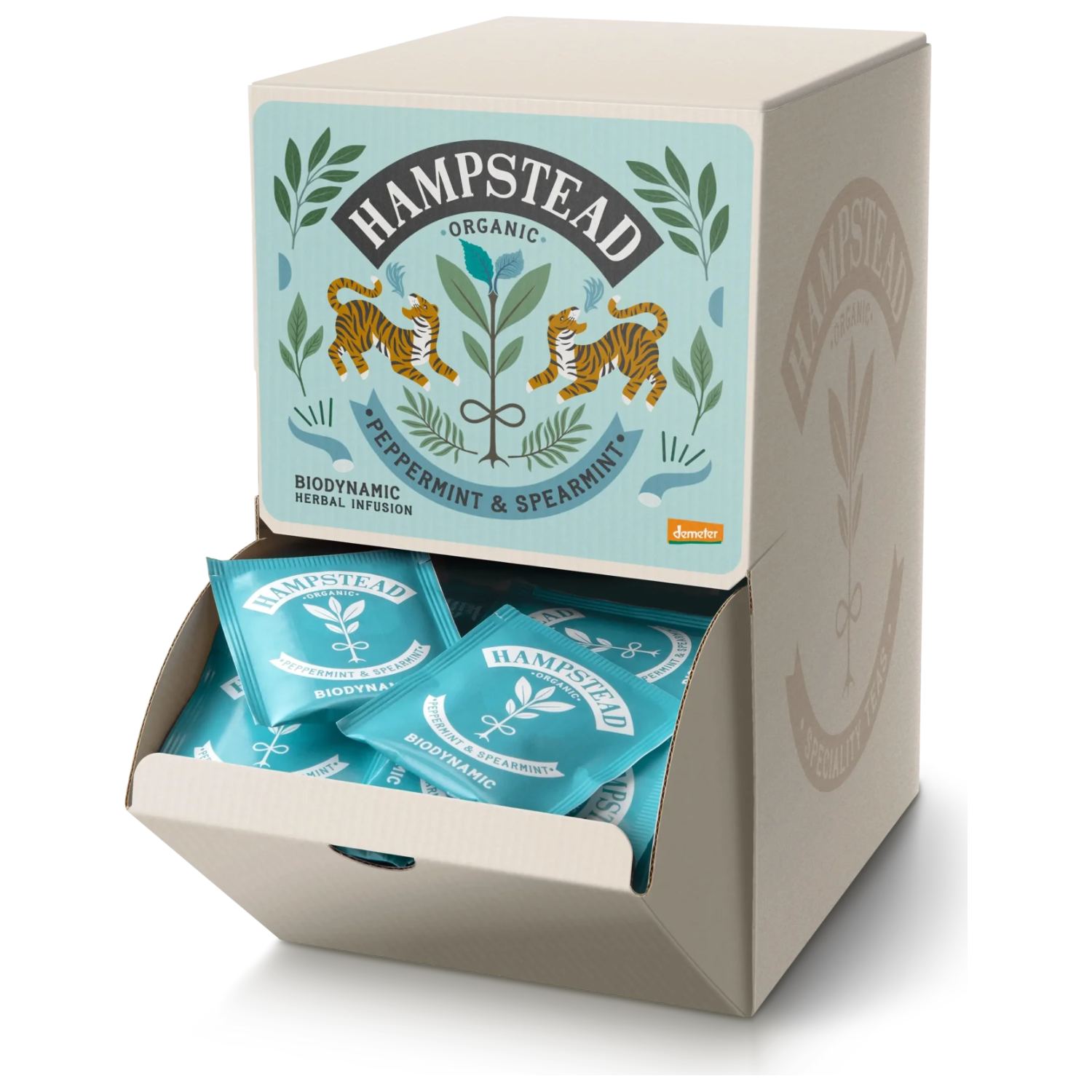 Pebermynte & Grøn Mynte te Økologisk Demeter - 250 breve - Hampstead - Mindst holdbar til : 12-03-2027
