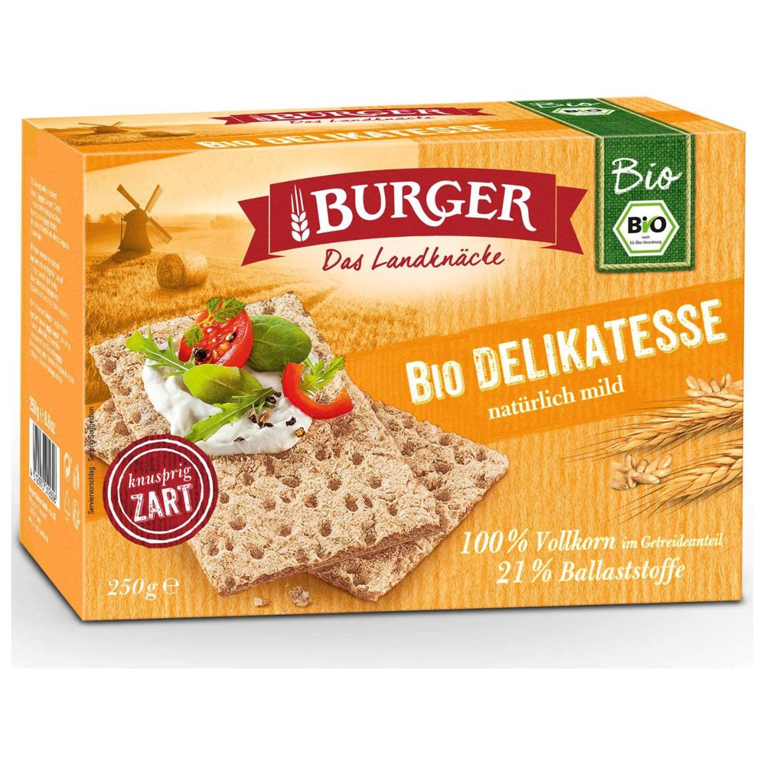 Knækbrød fuldkorn Økologisk- 250 gr - DISCOUNT PRIS