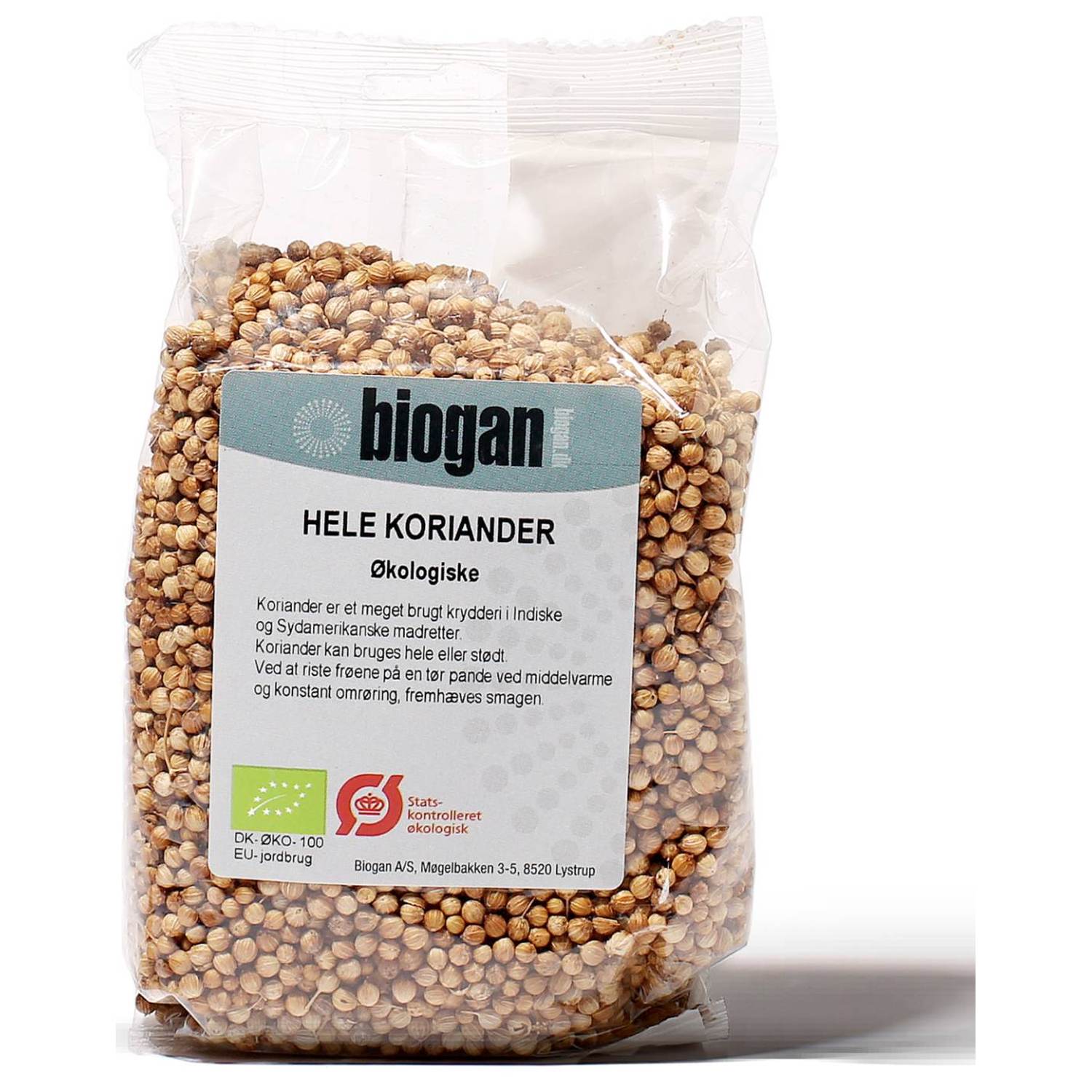Korianderfrø hele Økologisk - 100 gram - Biogan