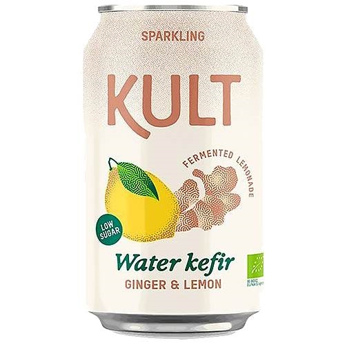 Vandkefir Ingefær & Citron Økologisk - 330 ml - Kult