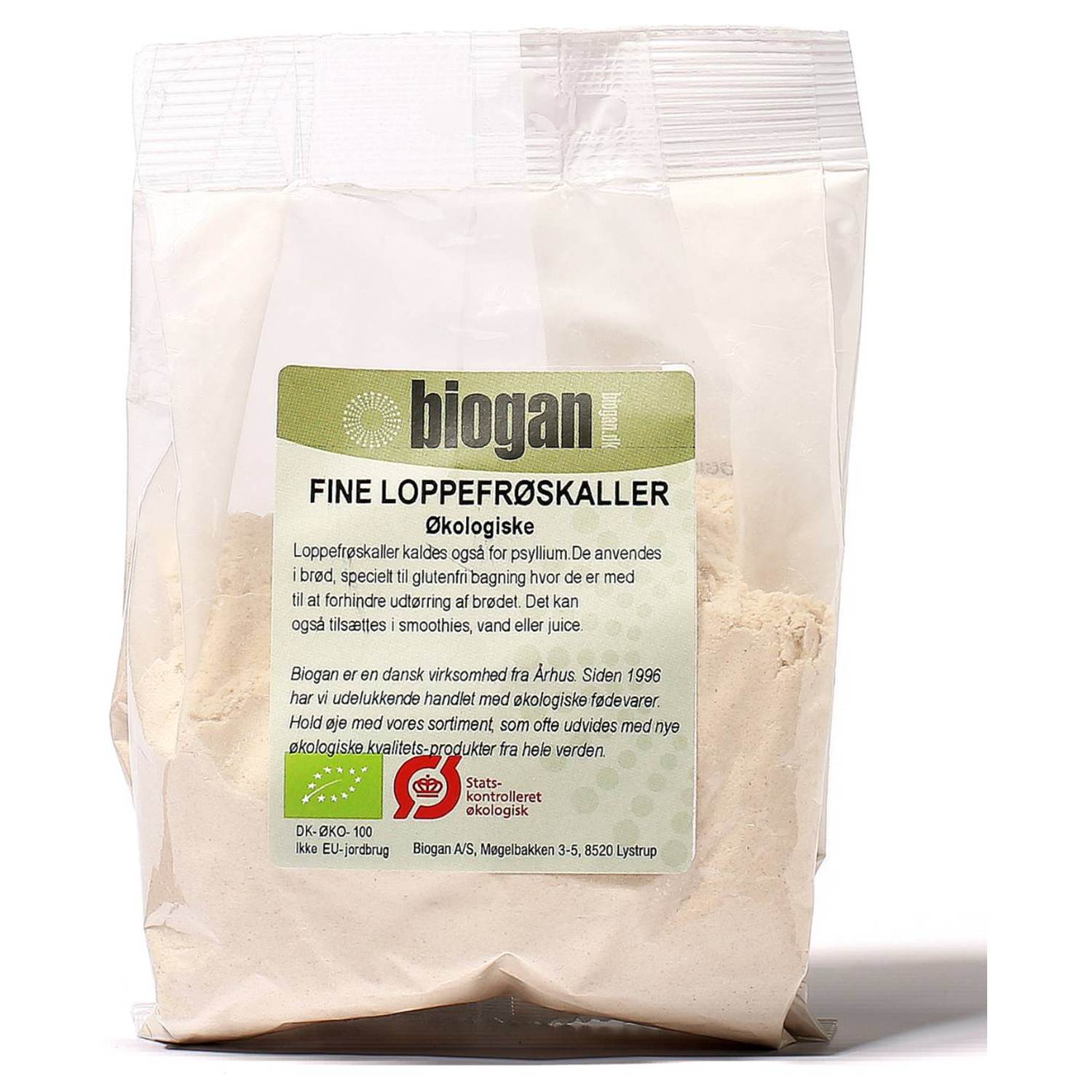 Billede af Loppefrøskaller psyllium fint Økologisk - 200 gram - Biogan