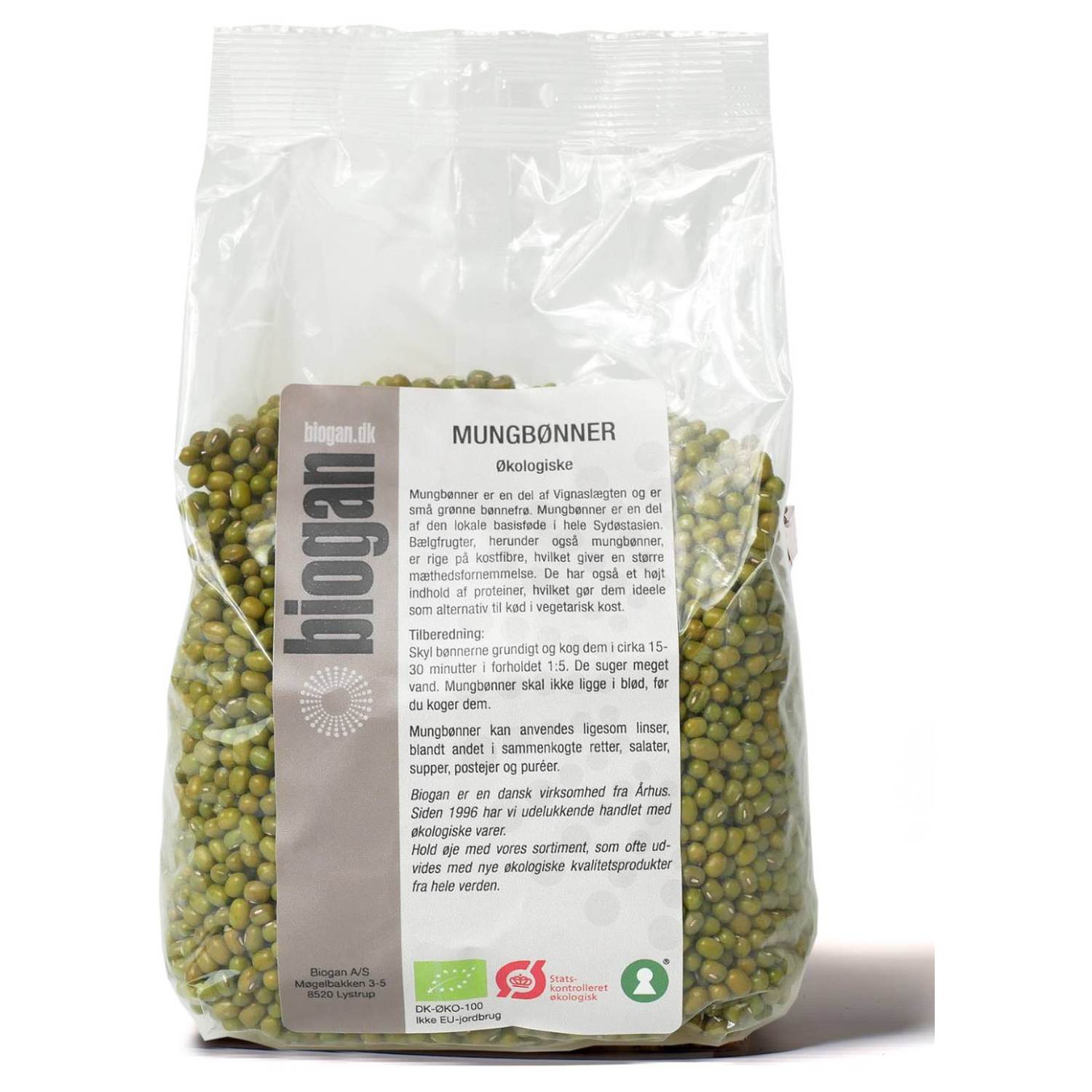 Mung bønner Økologisk - 750 gr - Biogan - DISCOUNT PRIS