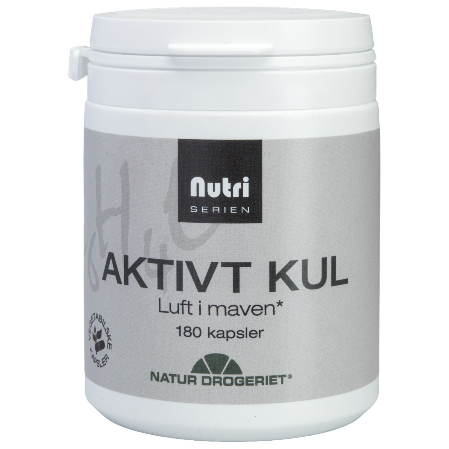 Aktivt Kul - 180 Kapsler - Natur-Drogeriet