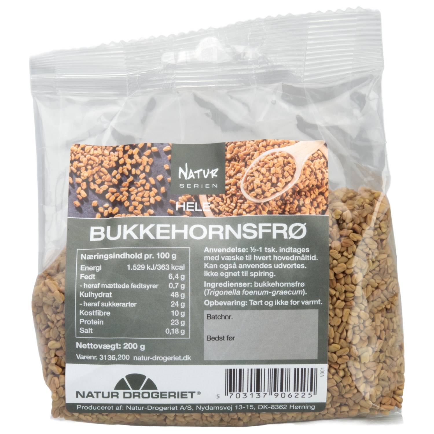 Bukkehornsfrø Hel - 200 gr - Natur Drogeriet
