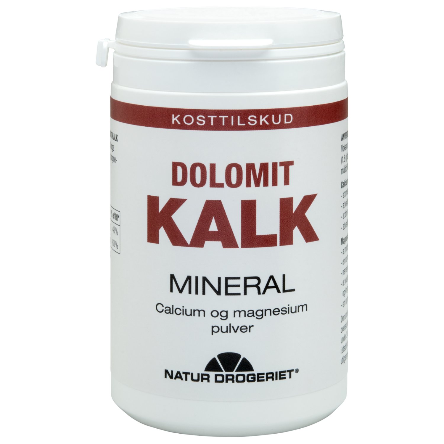 Billede af Dolomit pulver spisebrug - 250 gr - Natur Drogeriet