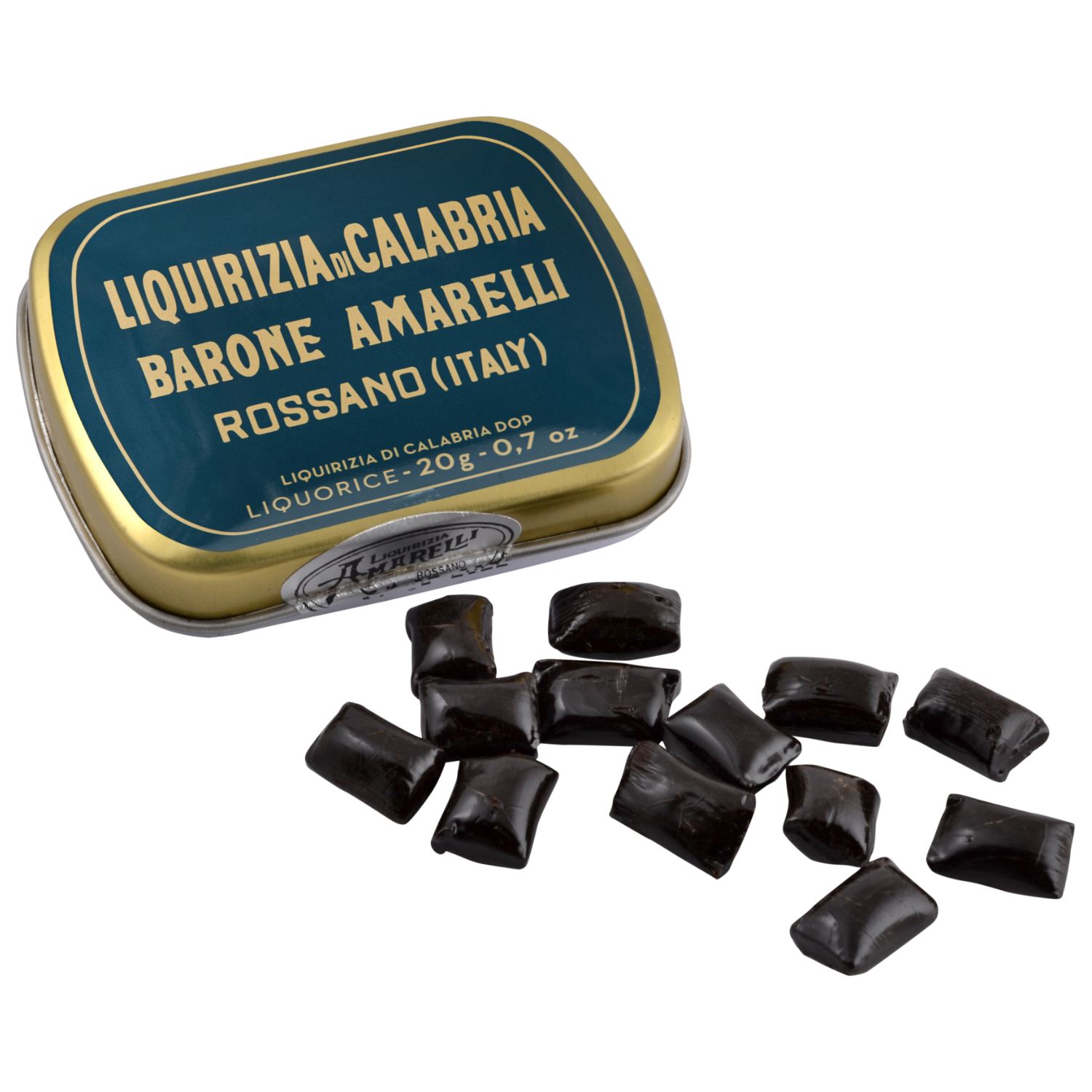 Engelsk lakrids ren små runde - 20 gr