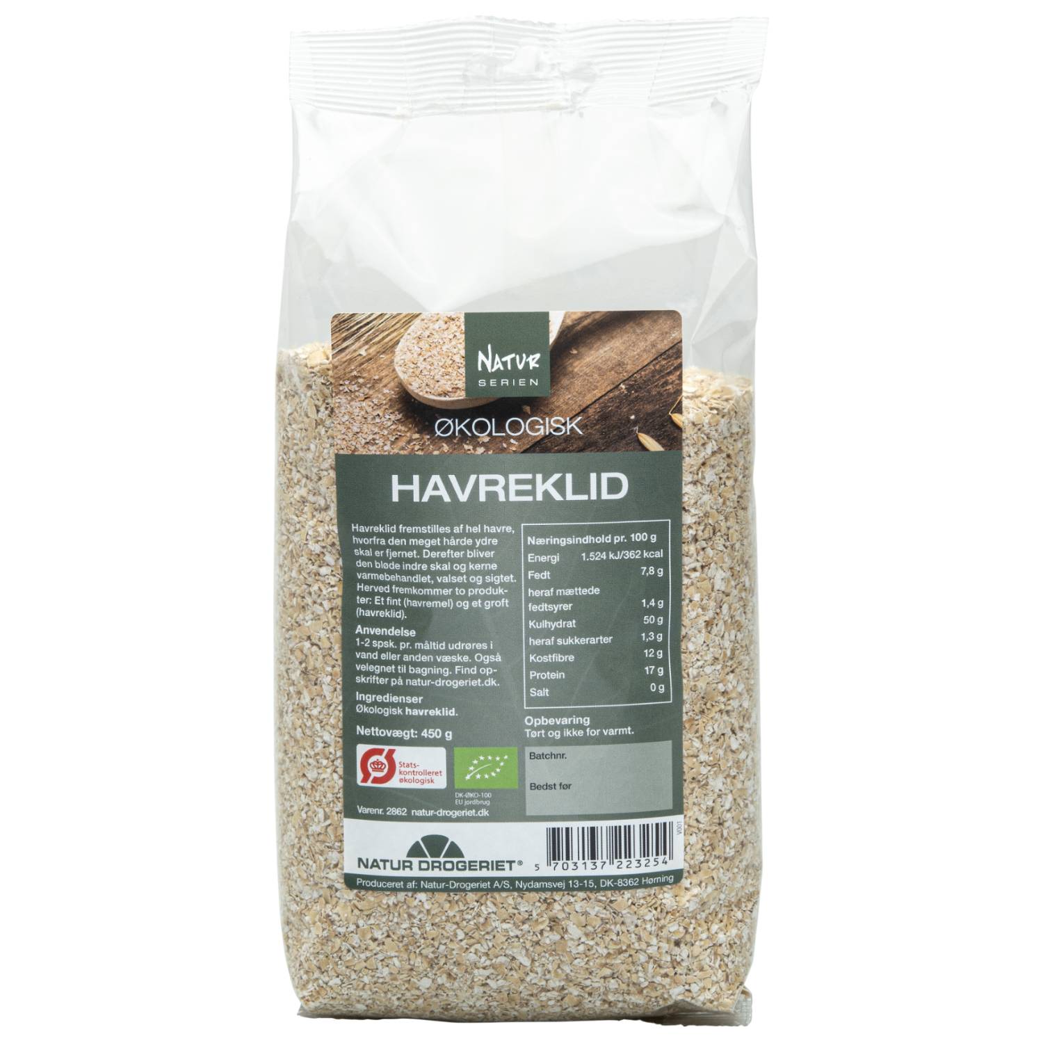 Havreklid Økologisk- 450 gr - Natur Drogeriet