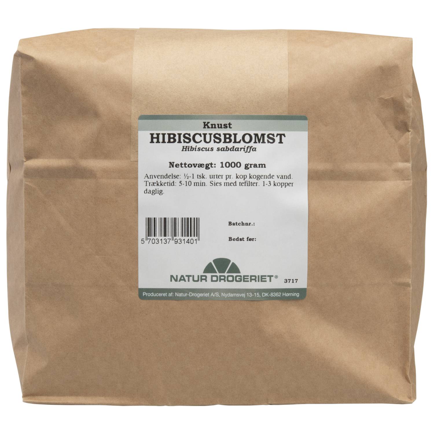 Hibiscusblomst knust - 1 kg - Natur Drogeriet