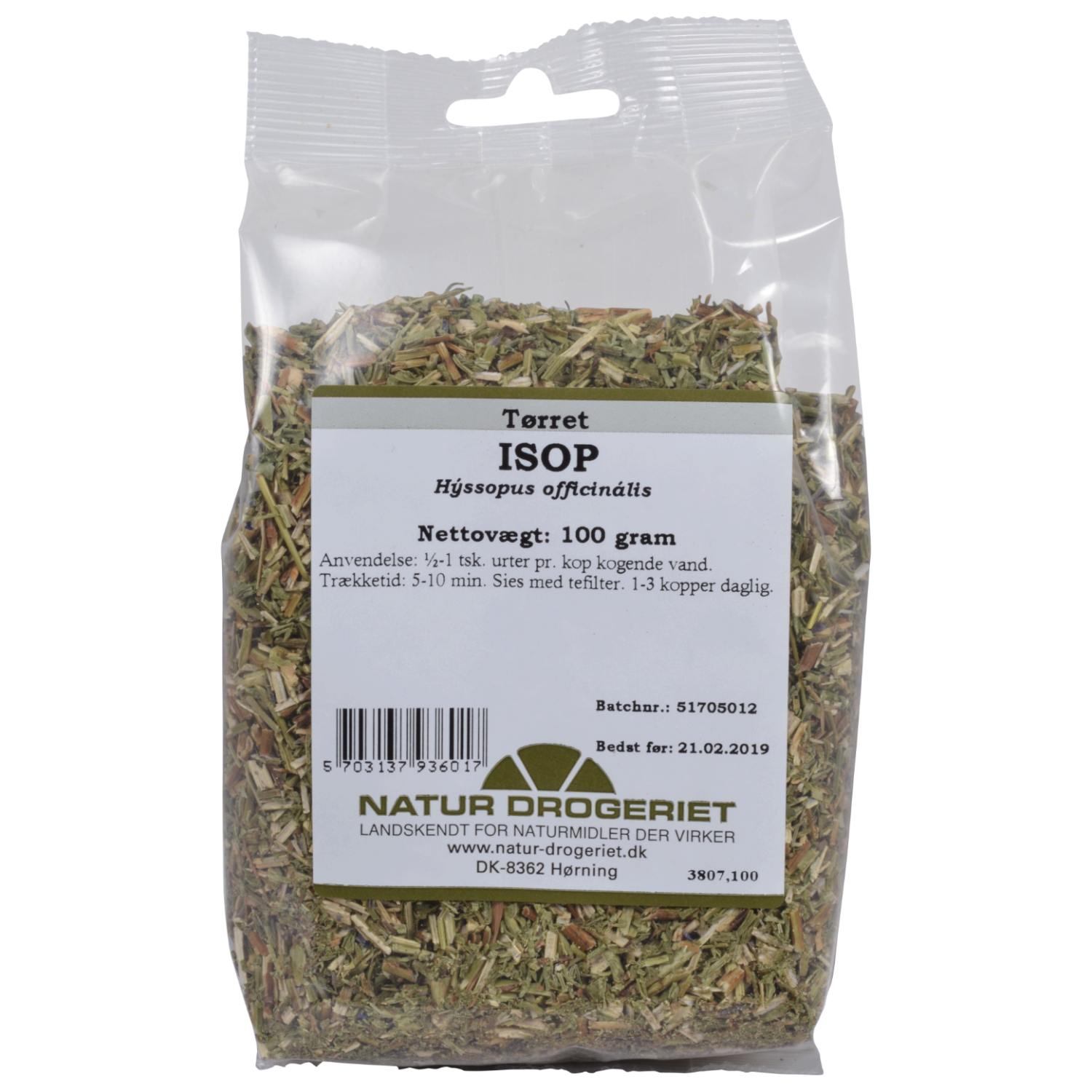 Isop tørret - 100 gram - Natur Drogeriet