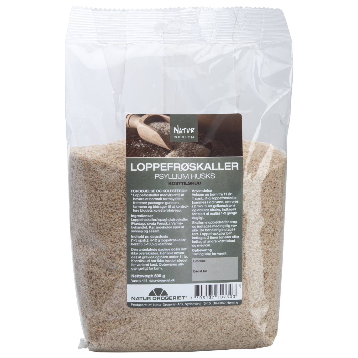 Loppefrøskaller - 500 gr - Natur Drogeriet