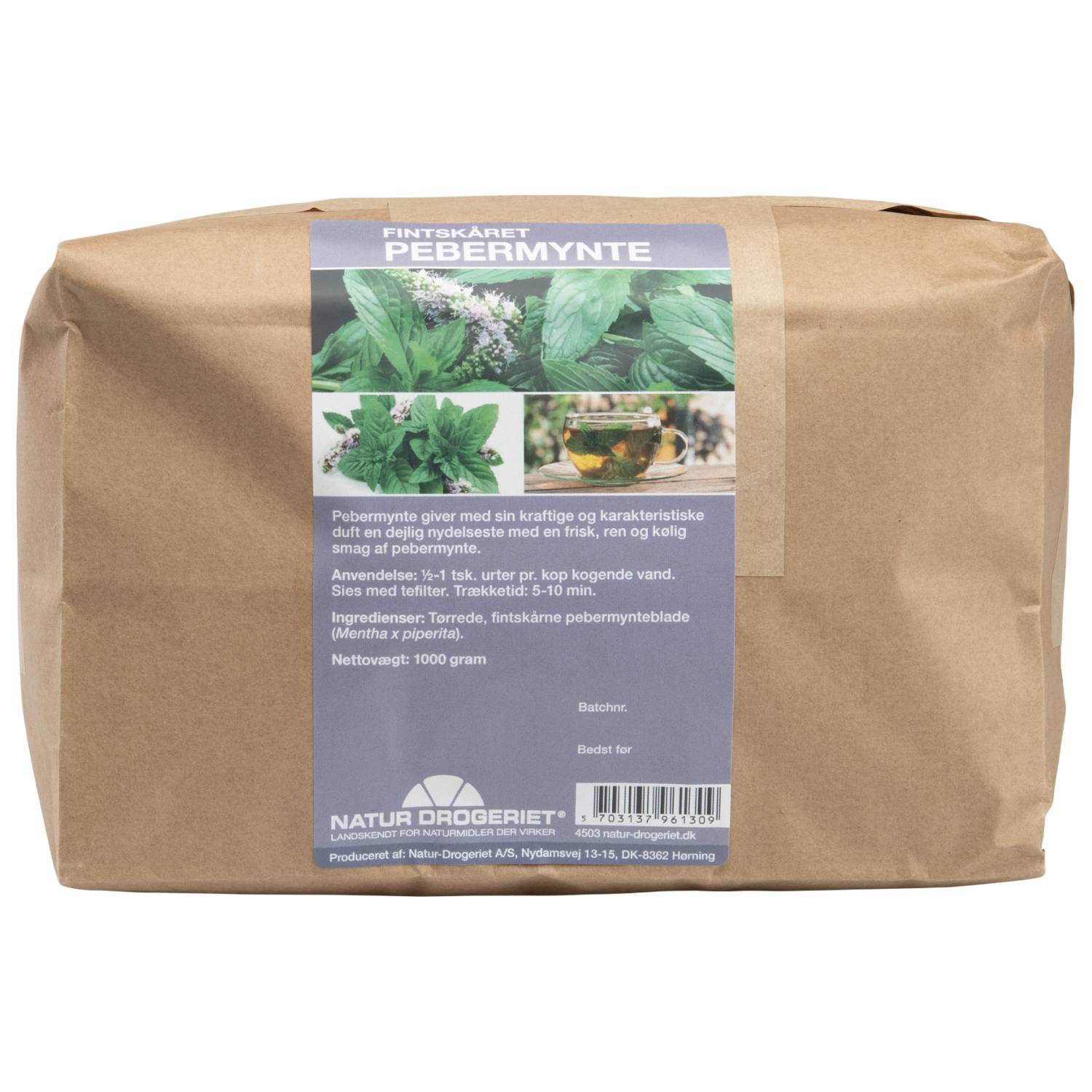 Pebermynte fint skåret - 1 kg - Natur Drogeriet
