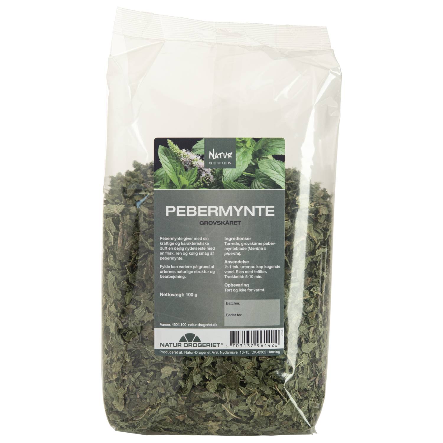 Pebermynte grov skåret - 100 gr - Natur Drogeriet
