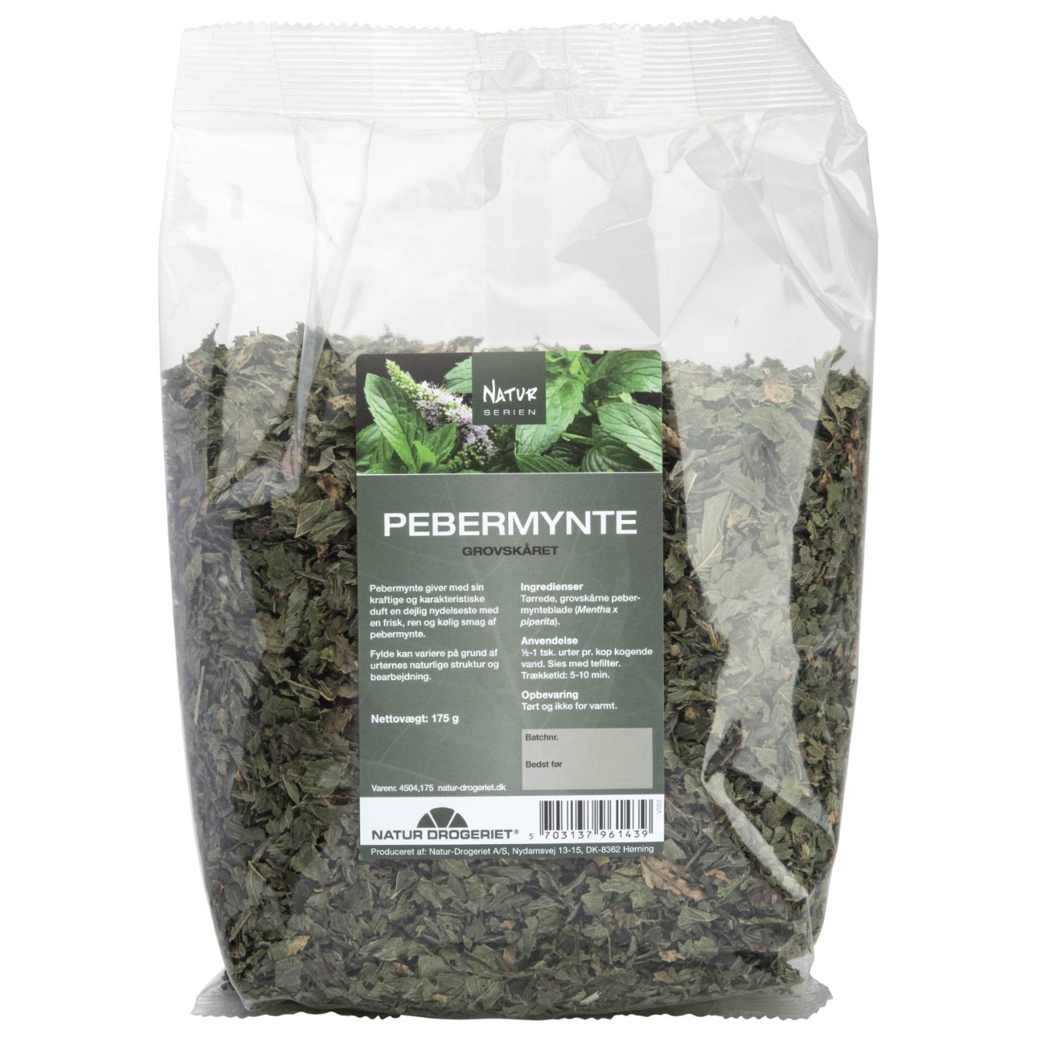 Pebermynte grov skåret - 175 gr - Natur Drogeriet