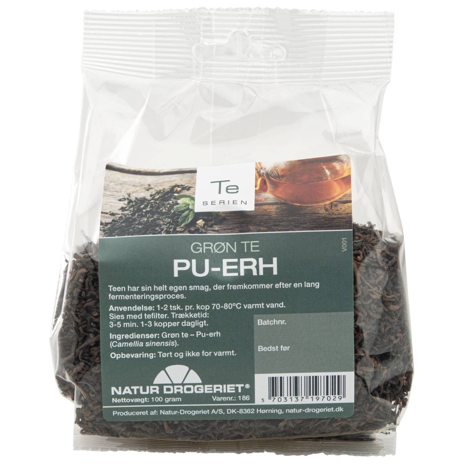 Pu-erh te - 100 gram - Natur Drogeriet