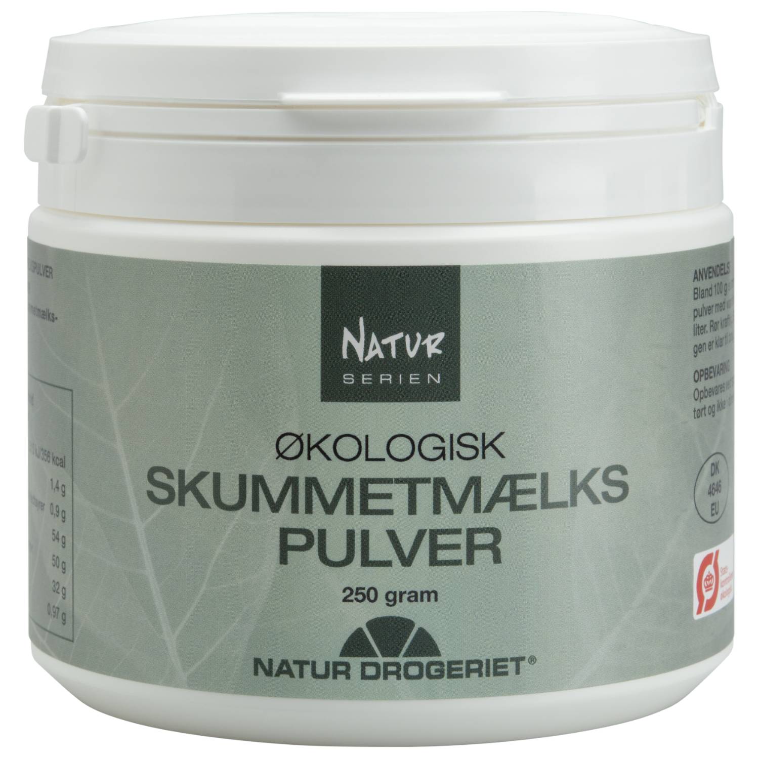Skummetmælkspulver Økologisk- 250 gr - Natur-Drogeriet